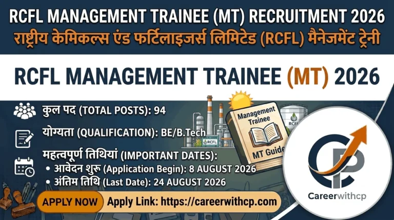 RCFL Management Trainee Recruitment 2026