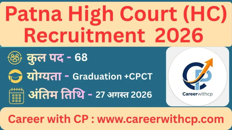 Patna High Court Recruitment 2026