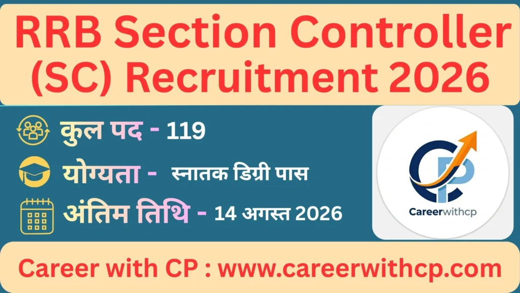 Railway Section Controller bharti 2026