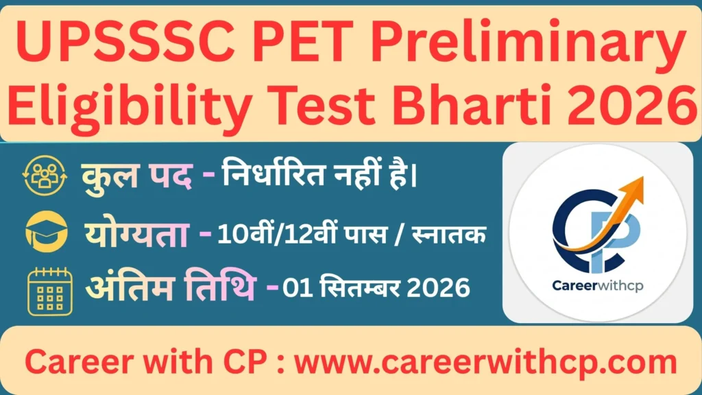 UPSSSC PET Notification 2026