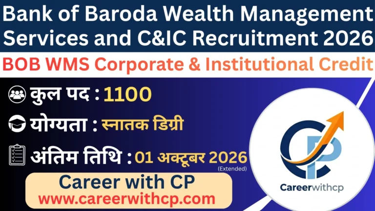 BOB WMS Bharti 2026