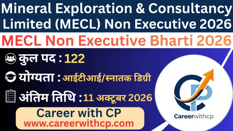 MECL Non Executive Bharti 2026