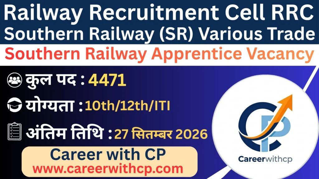 Southern Railway Apprentice Vacancy 2026