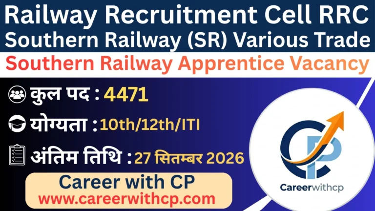 Southern Railway Apprentice Vacancy 2026